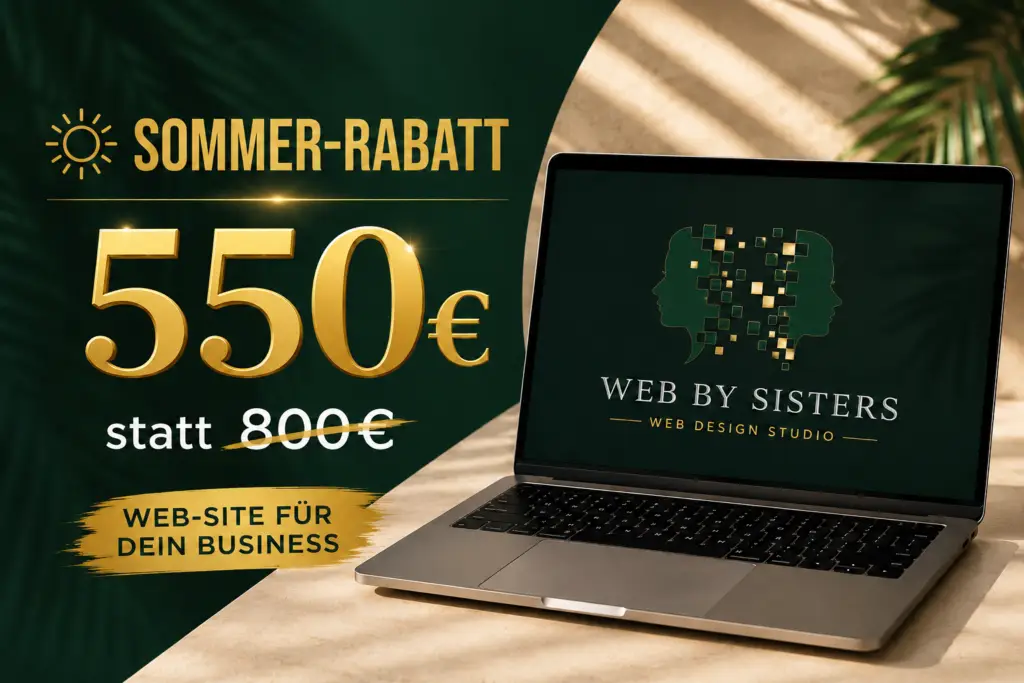Sommer Rabatt Website erstellen
